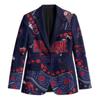 Personalized Melbourne Demons Blazer Aboriginal Pattern with Graffiti Style