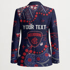Personalized Melbourne Demons Blazer Aboriginal Pattern with Graffiti Style