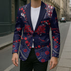 Personalized Melbourne Demons Blazer Aboriginal Pattern with Graffiti Style