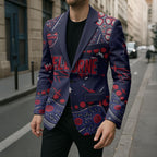Personalized Melbourne Demons Blazer Aboriginal Pattern with Graffiti Style