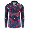 Personalized Melbourne Demons Button Sweatshirt Aboriginal Pattern with Graffiti Style