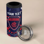Personalized Melbourne Demons 4 in 1 Can Cooler Tumbler Aboriginal Pattern with Graffiti Style