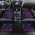Personalized Melbourne Demons Car Mats Aboriginal Pattern with Graffiti Style
