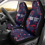 Personalized Melbourne Demons Car Seat Cover Aboriginal Pattern with Graffiti Style
