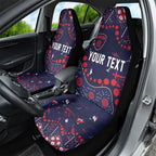 Personalized Melbourne Demons Car Seat Cover Aboriginal Pattern with Graffiti Style