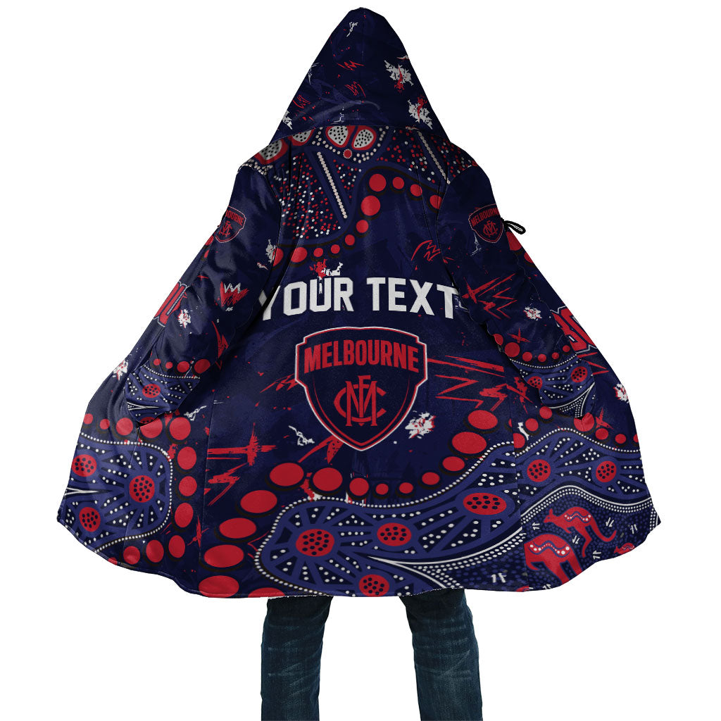 Personalized Melbourne Demons Cloak Aboriginal Pattern with Graffiti Style