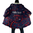 Personalized Melbourne Demons Cloak Aboriginal Pattern with Graffiti Style
