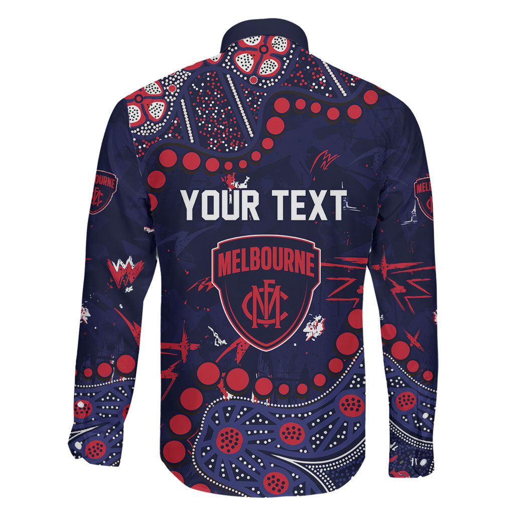 Personalized Melbourne Demons Family Matching Mermaid Dress and Hawaiian Shirt Aboriginal Pattern with Graffiti Style