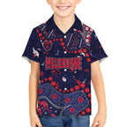 Personalized Melbourne Demons Hawaiian Shirt Aboriginal Pattern with Graffiti Style