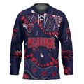 Personalized Melbourne Demons Hockey Jersey Aboriginal Pattern with Graffiti Style