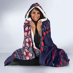 Personalized Melbourne Demons Hooded Blanket Aboriginal Pattern with Graffiti Style