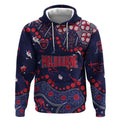 Personalized Melbourne Demons Hoodie Aboriginal Pattern with Graffiti Style