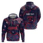 Personalized Melbourne Demons Hoodie Aboriginal Pattern with Graffiti Style