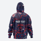 Personalized Melbourne Demons Hoodie Aboriginal Pattern with Graffiti Style
