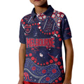Personalized Melbourne Demons Kid Polo Shirt Aboriginal Pattern with Graffiti Style