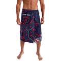 Personalized Melbourne Demons Lavalava Aboriginal Pattern with Graffiti Style