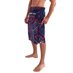 Personalized Melbourne Demons Lavalava Aboriginal Pattern with Graffiti Style
