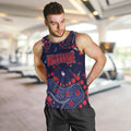 Personalized Melbourne Demons Men Tank Top Aboriginal Pattern with Graffiti Style