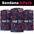 Personalized Melbourne Demons Neck Gaiter Aboriginal Pattern with Graffiti Style
