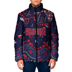 Personalized Melbourne Demons Padded Jacket Aboriginal Pattern with Graffiti Style
