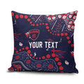 Personalized Melbourne Demons Pillow Cover Aboriginal Pattern with Graffiti Style