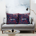 Personalized Melbourne Demons Pillow Cover Aboriginal Pattern with Graffiti Style