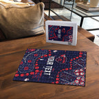 Personalized Melbourne Demons Puzzle Aboriginal Pattern with Graffiti Style