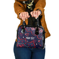 Personalized Melbourne Demons Shoulder Handbag Aboriginal Pattern with Graffiti Style