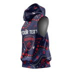 Personalized Melbourne Demons Sleeveless Hoodie Aboriginal Pattern with Graffiti Style