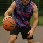 Personalized Melbourne Demons Sleeveless Hoodie Aboriginal Pattern with Graffiti Style