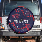 Personalized Melbourne Demons Spare Tire Cover Aboriginal Pattern with Graffiti Style