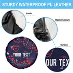 Personalized Melbourne Demons Spare Tire Cover Aboriginal Pattern with Graffiti Style