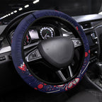 Melbourne Demons Steering Wheel Cover Aboriginal Pattern with Graffiti Style