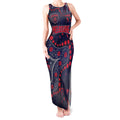 Personalized Melbourne Demons Tank Maxi Dress Aboriginal Pattern with Graffiti Style