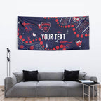 Personalized Melbourne Demons Tapestry Aboriginal Pattern with Graffiti Style