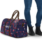 Personalized Melbourne Demons Travel Bag Aboriginal Pattern with Graffiti Style