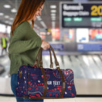 Personalized Melbourne Demons Travel Bag Aboriginal Pattern with Graffiti Style