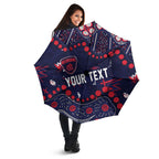 Personalized Melbourne Demons Umbrella Aboriginal Pattern with Graffiti Style