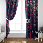 Personalized Melbourne Demons Window Curtain Aboriginal Pattern with Graffiti Style