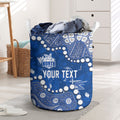 Personalized North Melbourne Kangaroos Laundry Basket Aboriginal Pattern with Graffiti Style