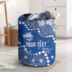 Personalized North Melbourne Kangaroos Laundry Basket Aboriginal Pattern with Graffiti Style