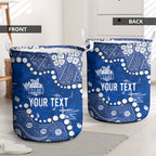 Personalized North Melbourne Kangaroos Laundry Basket Aboriginal Pattern with Graffiti Style