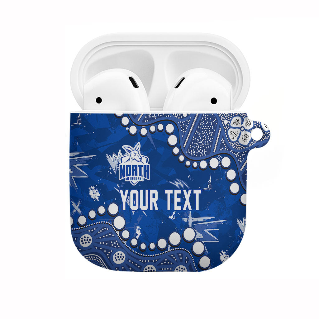Personalized North Melbourne Kangaroos AirPods Case Aboriginal Pattern with Graffiti Style