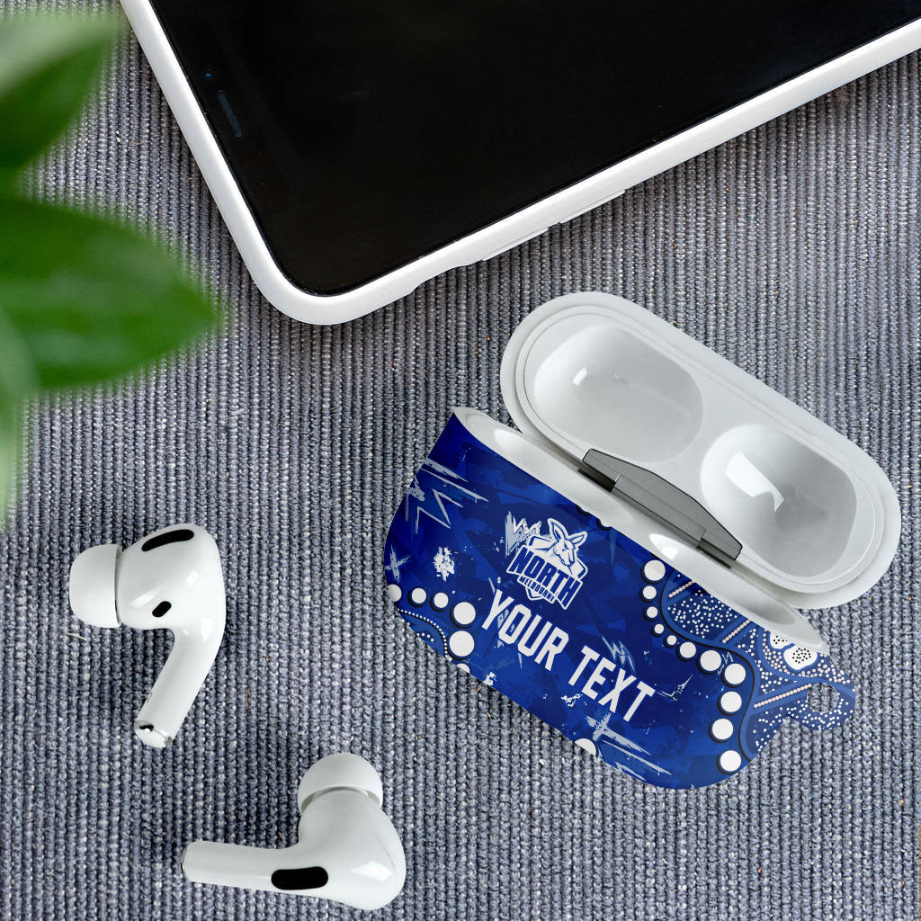 Personalized North Melbourne Kangaroos AirPods Case Aboriginal Pattern with Graffiti Style