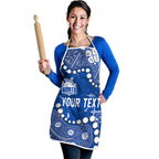 Personalized North Melbourne Kangaroos Apron Aboriginal Pattern with Graffiti Style