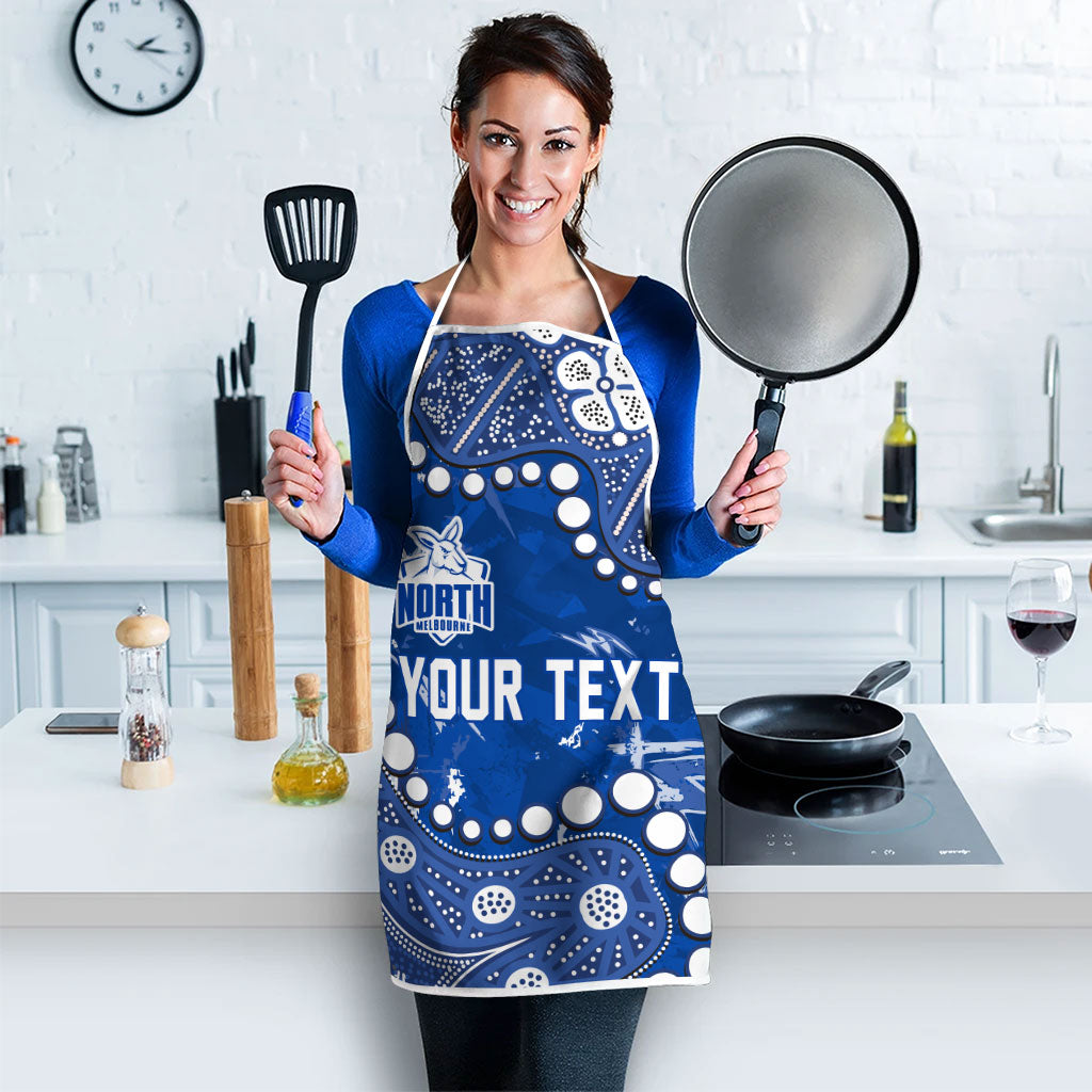 Personalized North Melbourne Kangaroos Apron Aboriginal Pattern with Graffiti Style