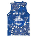 Personalized North Melbourne Kangaroos Basketball Jersey Aboriginal Pattern with Graffiti Style