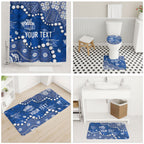 Personalized North Melbourne Kangaroos Bathroom Set Aboriginal Pattern with Graffiti Style