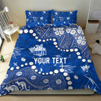 Personalized North Melbourne Kangaroos Bedding Set Aboriginal Pattern with Graffiti Style