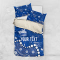 Personalized North Melbourne Kangaroos Bedding Set Aboriginal Pattern with Graffiti Style